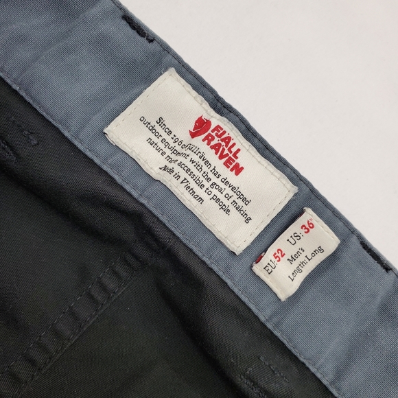 Fjallraven G-1000 Mens Cargo Pants Trouser EU 52 US 36 Inseam 33 Straight leg - Picture 9 of 14